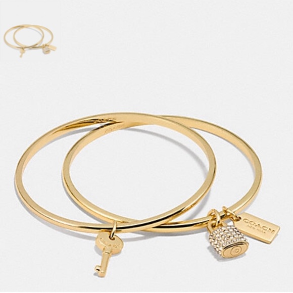 Coach Jewelry - Coach NEW Lock & Key Bangle